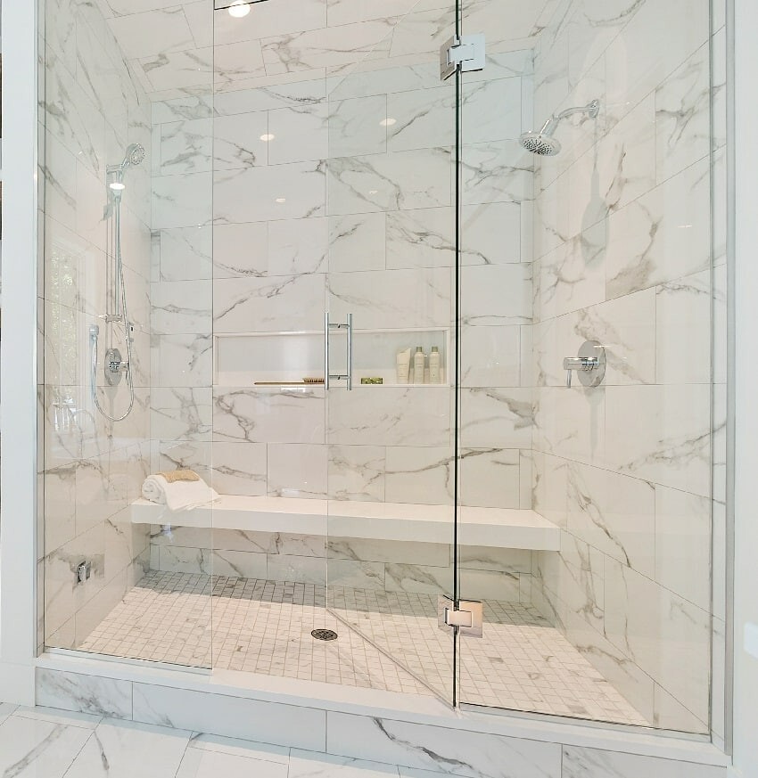 WALK-IN SHOWER 4 Brackets | Floating Shower Bench KERDI-BOARD 2”| L 60 x W16 in