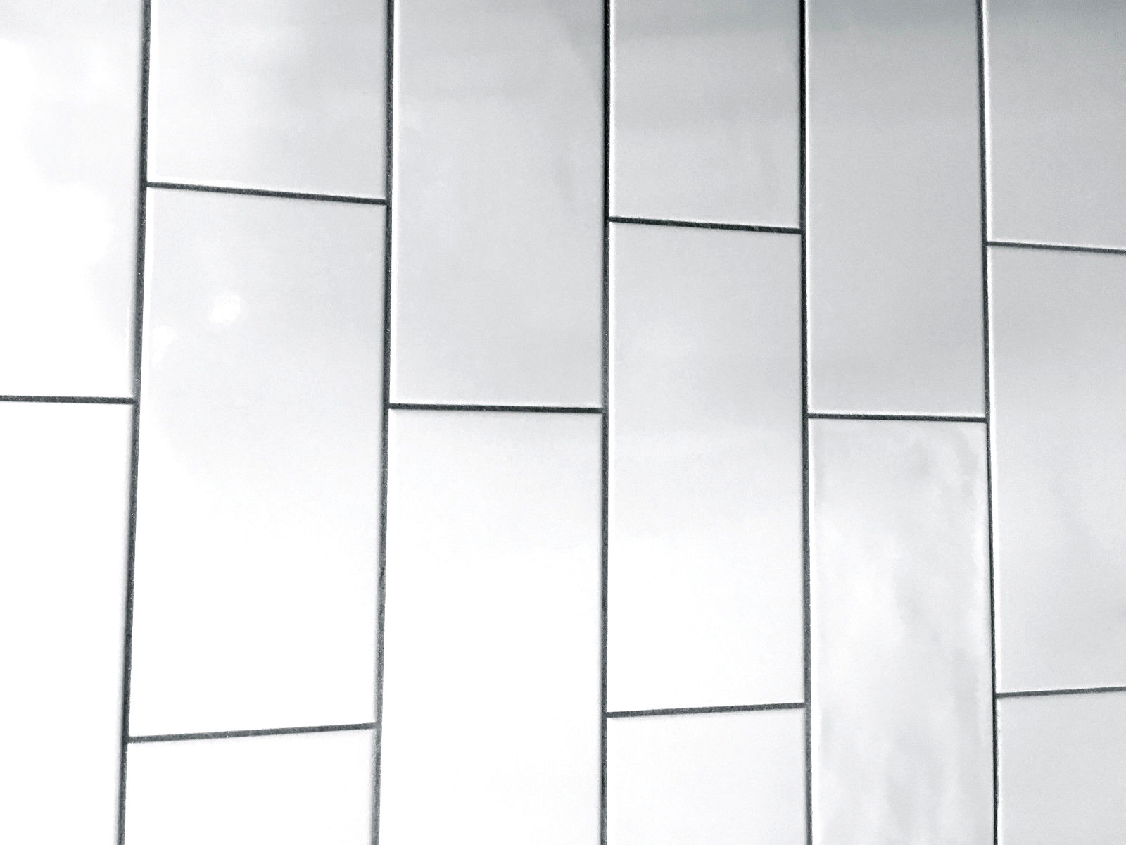 White 4×10 Straight Edge Shiny Ceramic Subway Tile Backsplash Wall Kitchen Bath