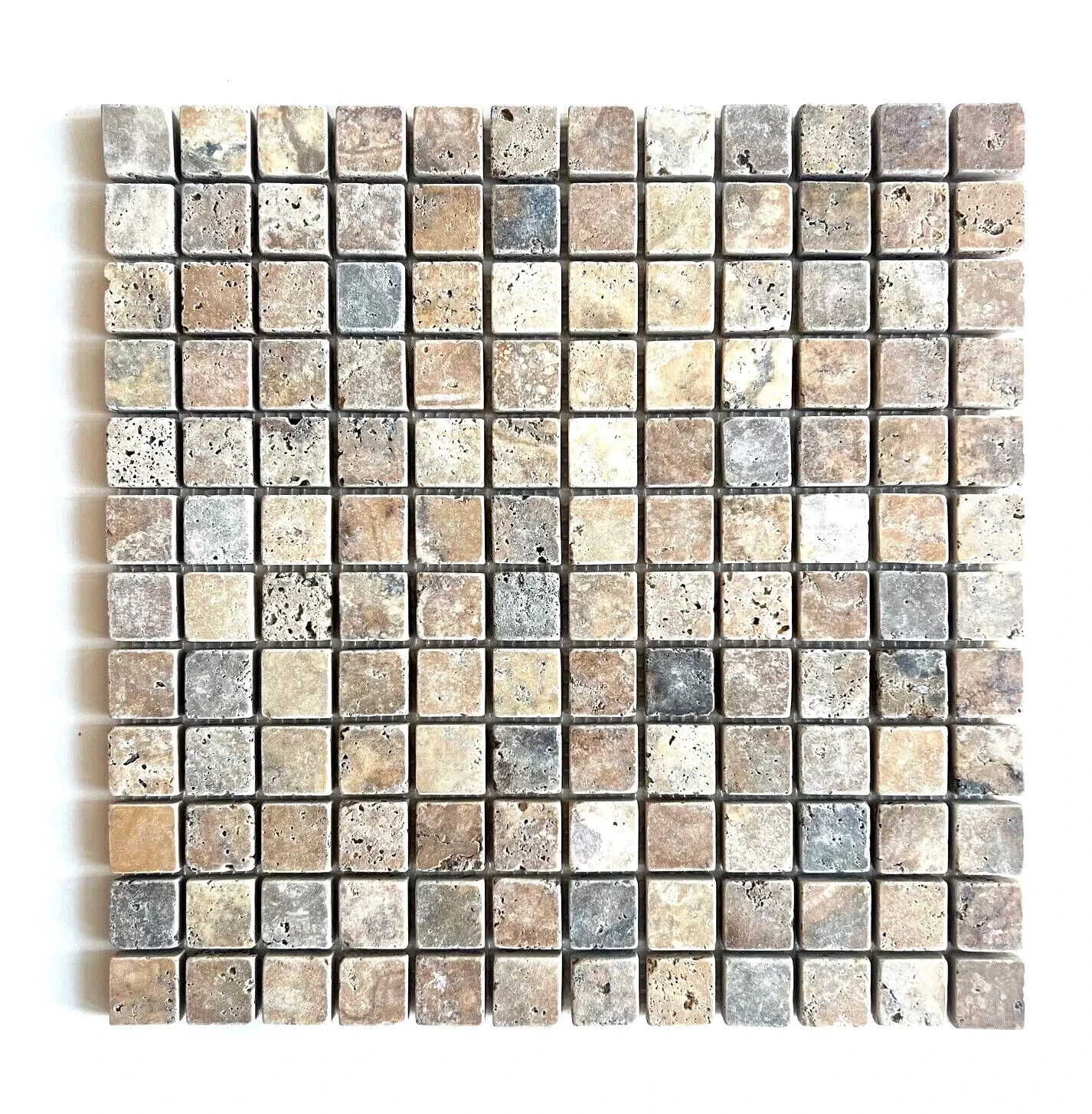 Antique Onyx 1″x1″ Tumbled Aged Mosaic Backsplash Wall Floor Tile