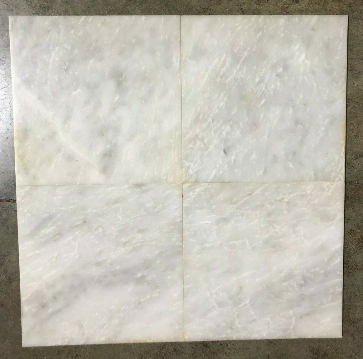 12×12 Tile White Marble Remodel Stone Honed Wall BOX OF 5 TILES T-76