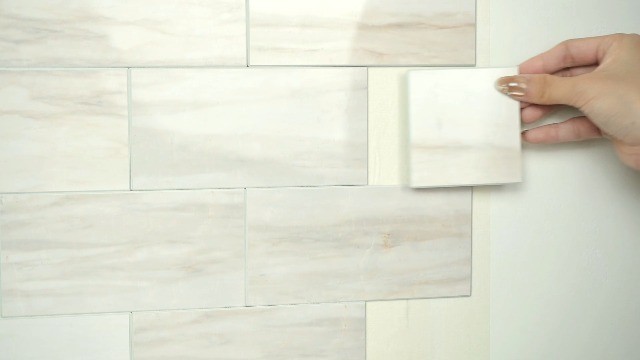 Vamos Tile 100-Piece Peel and Stick Subway Backsplash Tiles 3×6 PVC