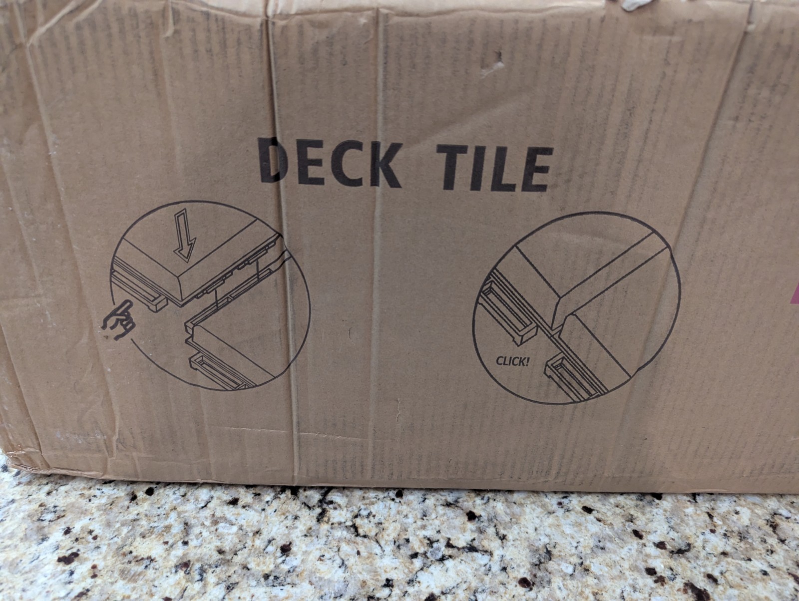 36 sq. ft Plastic Interlocking Deck Tiles, 36 Pack,12″x12″ Outdoor Flooring BRN