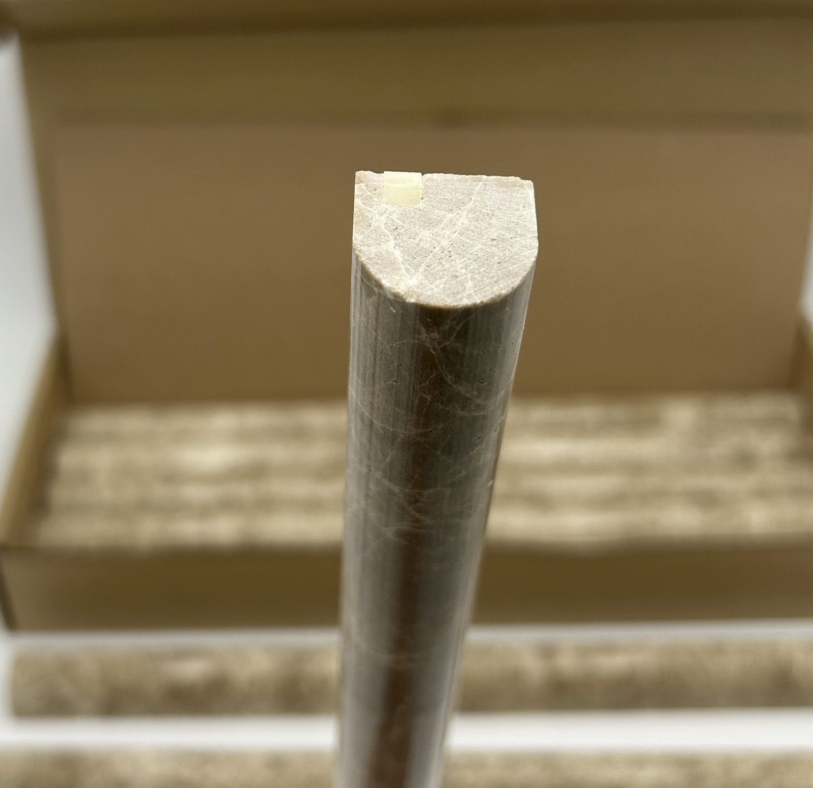 3/4″x12″ Walnut Marble Travertine Chair Rail Pencil Profile Molding Tile 8 Pack