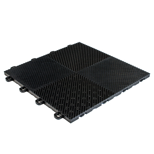 20ft x 24ft Outdoor Basketball Half Court Kit-Lines and Edges Included-Green/Blk
