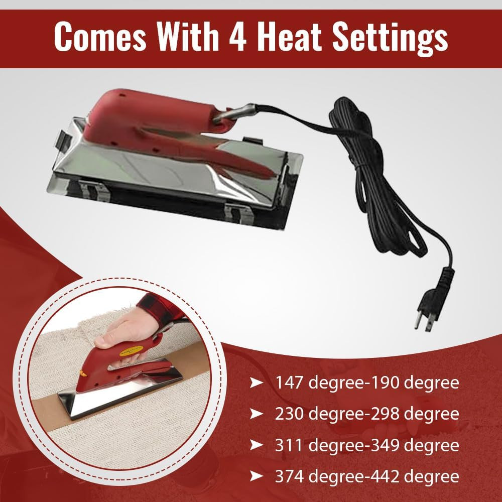 ZY305 10In. 800 Watt Carpet Seaming Iron