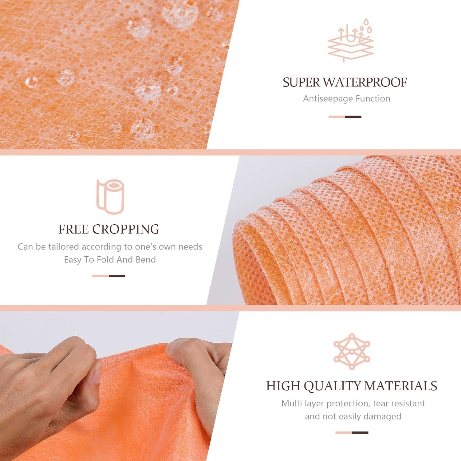 Professional Waterproof Membrane for Shower, 3.77Ft X 29Ft 108Sq Ft Underlayment