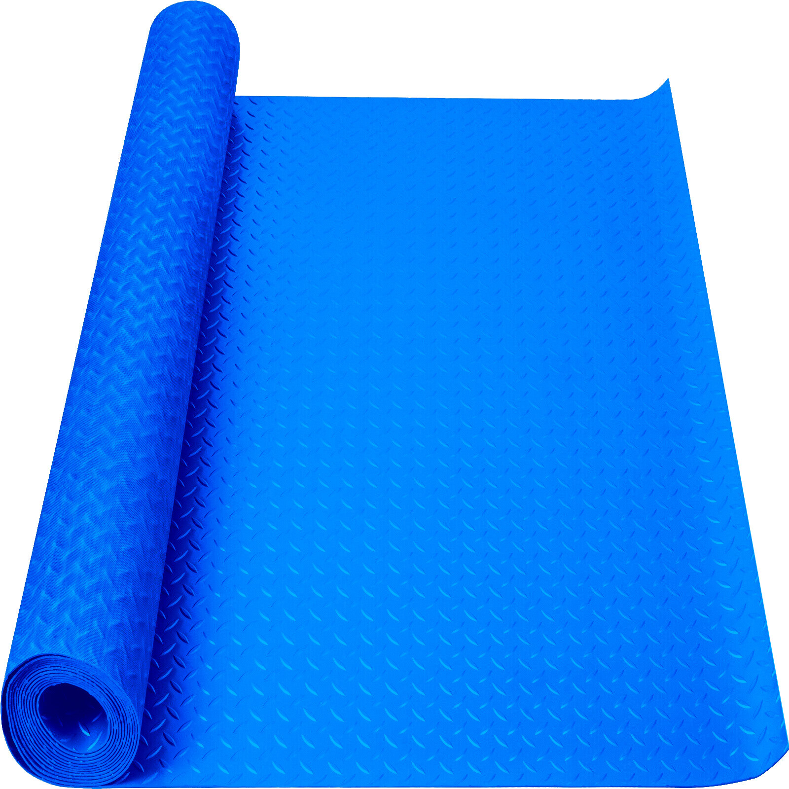 Garage Floor Mat Diamond Plate PVC Vinyl Flooring Rolls Non-Slip 2.5mm Thick