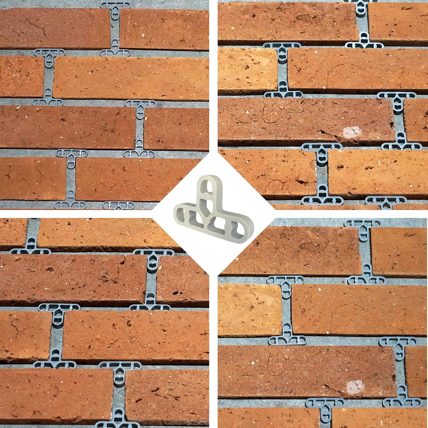 3/8 inch 100pcs 10mm Bricklaying Spacer Tile Spacer Grey Color Spacer Tile Le…