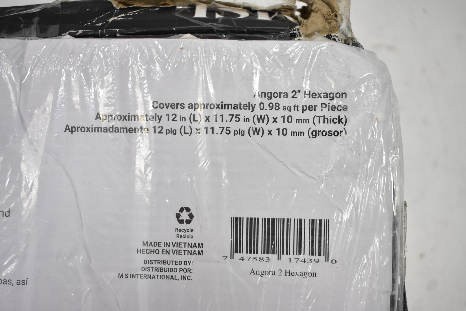 MSI Angora 2″ Hexagon Marble Mosaic Tile Sheets Pack of 10 12×12 Backsplash