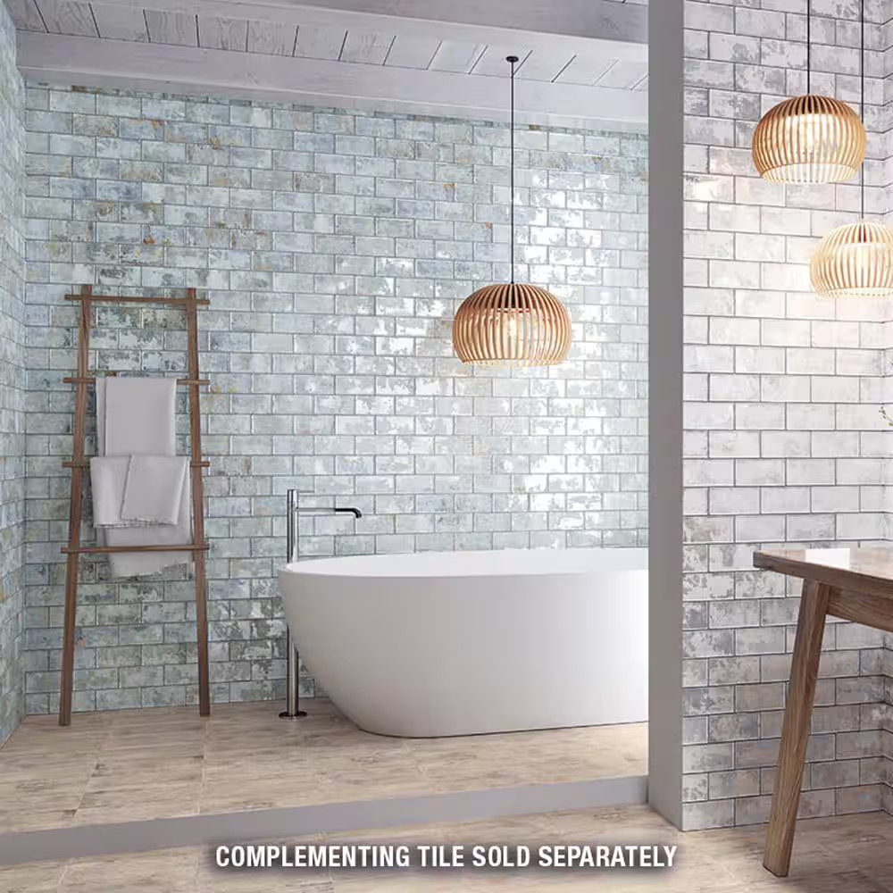 Biarritz Blue 3 In. X 6 In. Ceramic Wall Tile (5.72 Sq. Ft./Case)