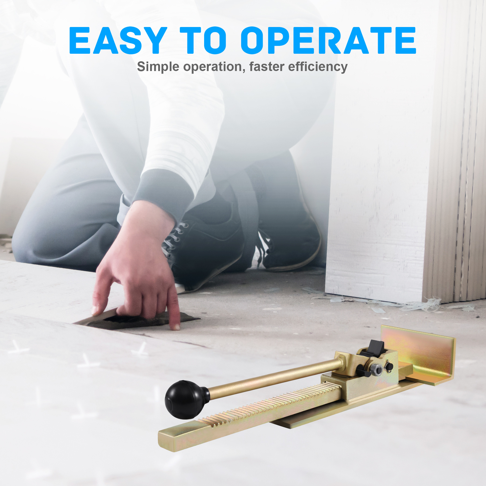 Flooring Jack Ratcheting Wood Floor Clamp Tool Hardwood Plank Jack Installation