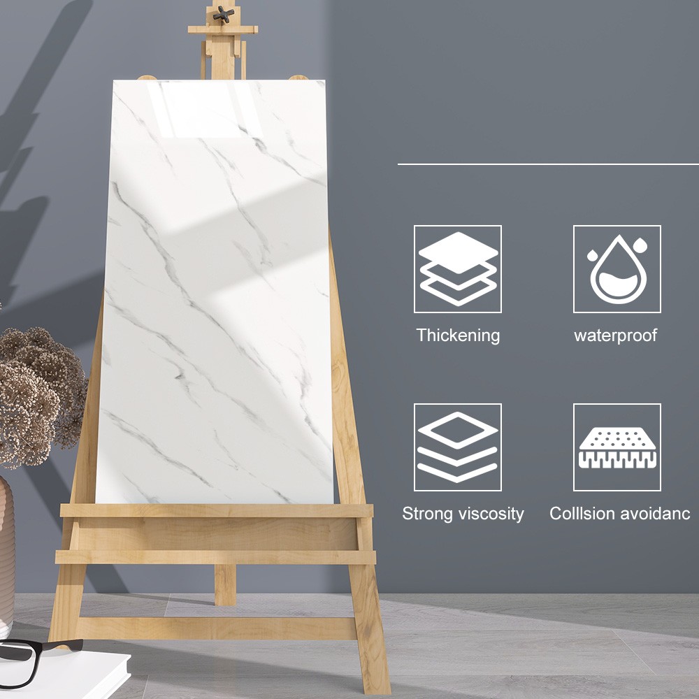 20/40pcs Oversized Marble Tiles Wall Panels Set – Self-Adhesive Marble Sheets