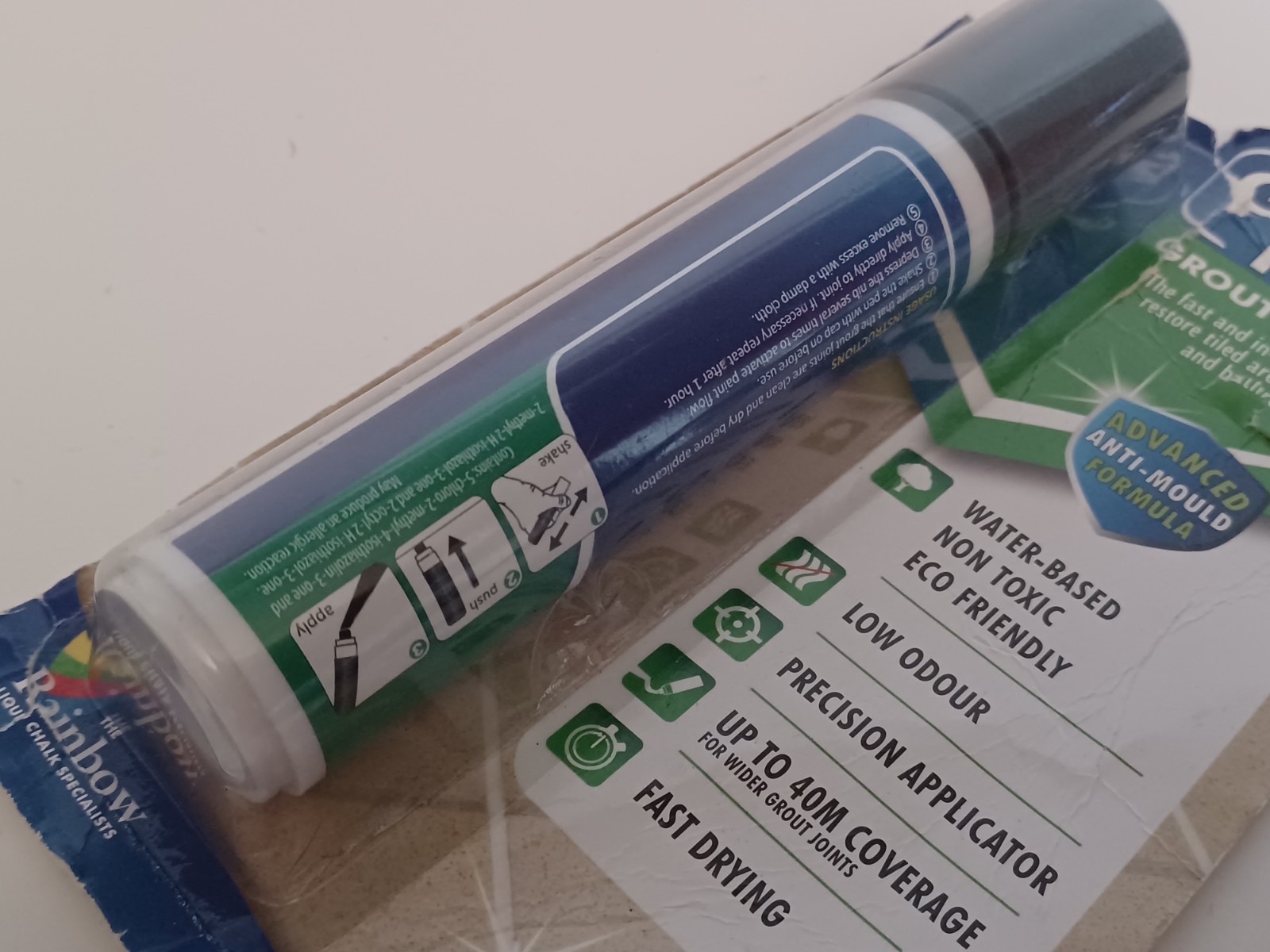 The Rainbow 15MM Grout Pen, Grout Restorer, Dark Gey