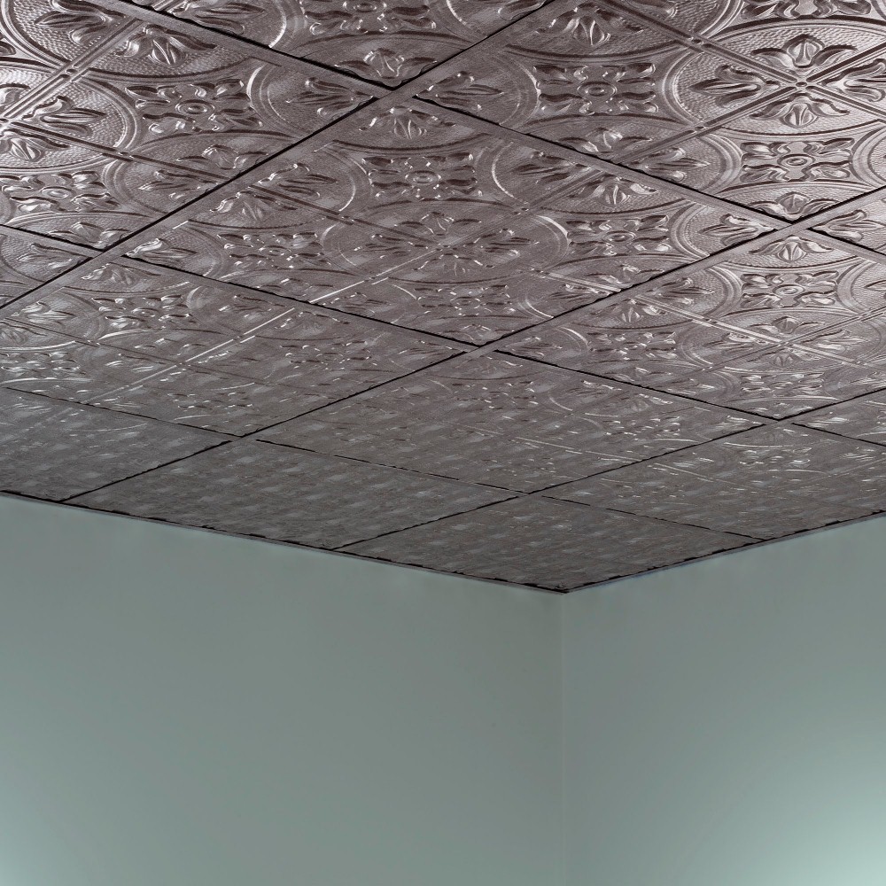 Fasade – 2ft x 2ft Traditional Style #2 Lay In Ceiling Tile/Panel (5 Pack)