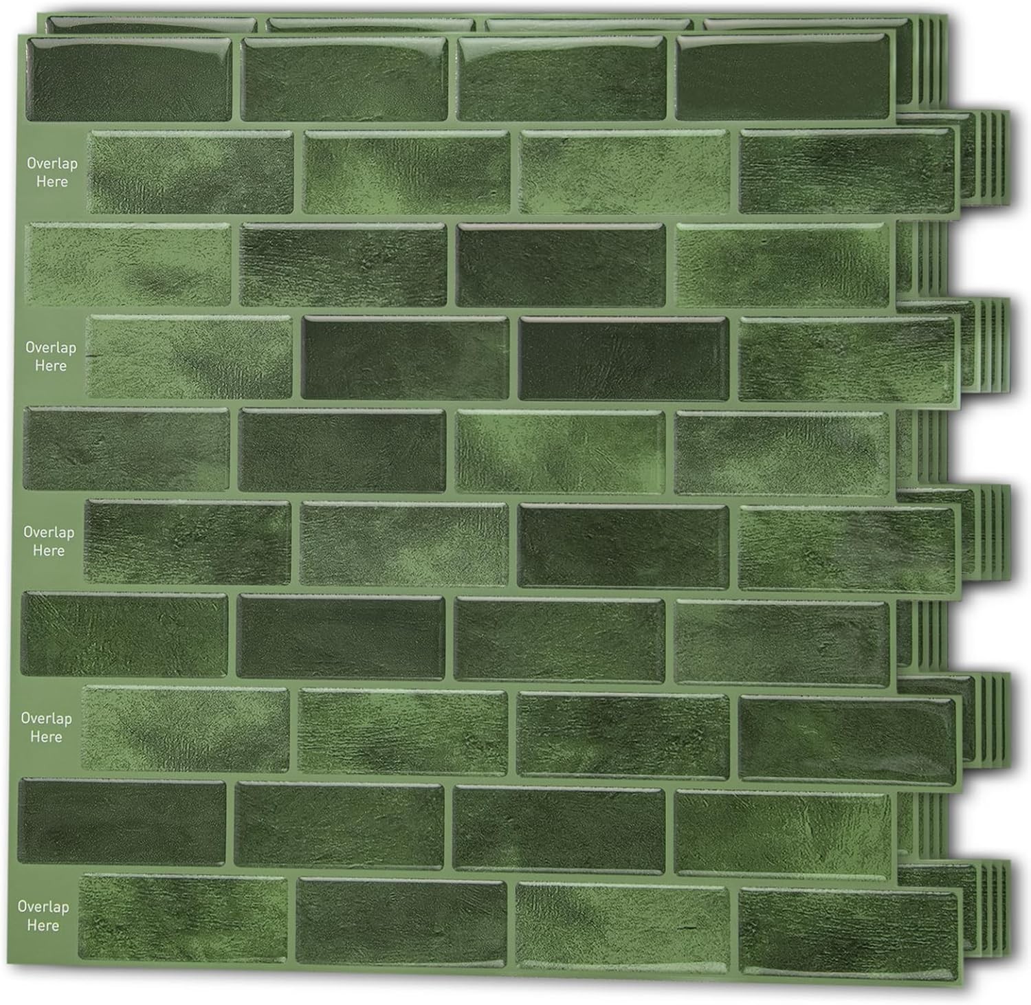 Transform Your Kitchen with Jade Green 10-Sheet Peel and Stick Tiles – 12″x12″