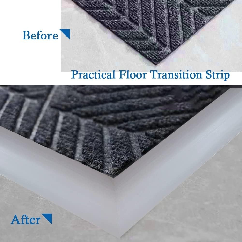 Flexible PVC Transition Strip – Self-Adhesive and Cuttable, 3.3Ft, Under 5mm