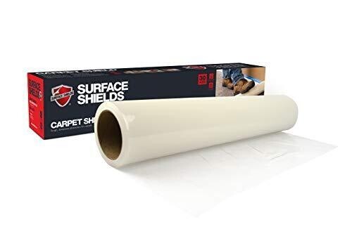 Surface Shields Carpet Shield Self Adhesive Carpet Mask Clear 24″ x 200ft NIB