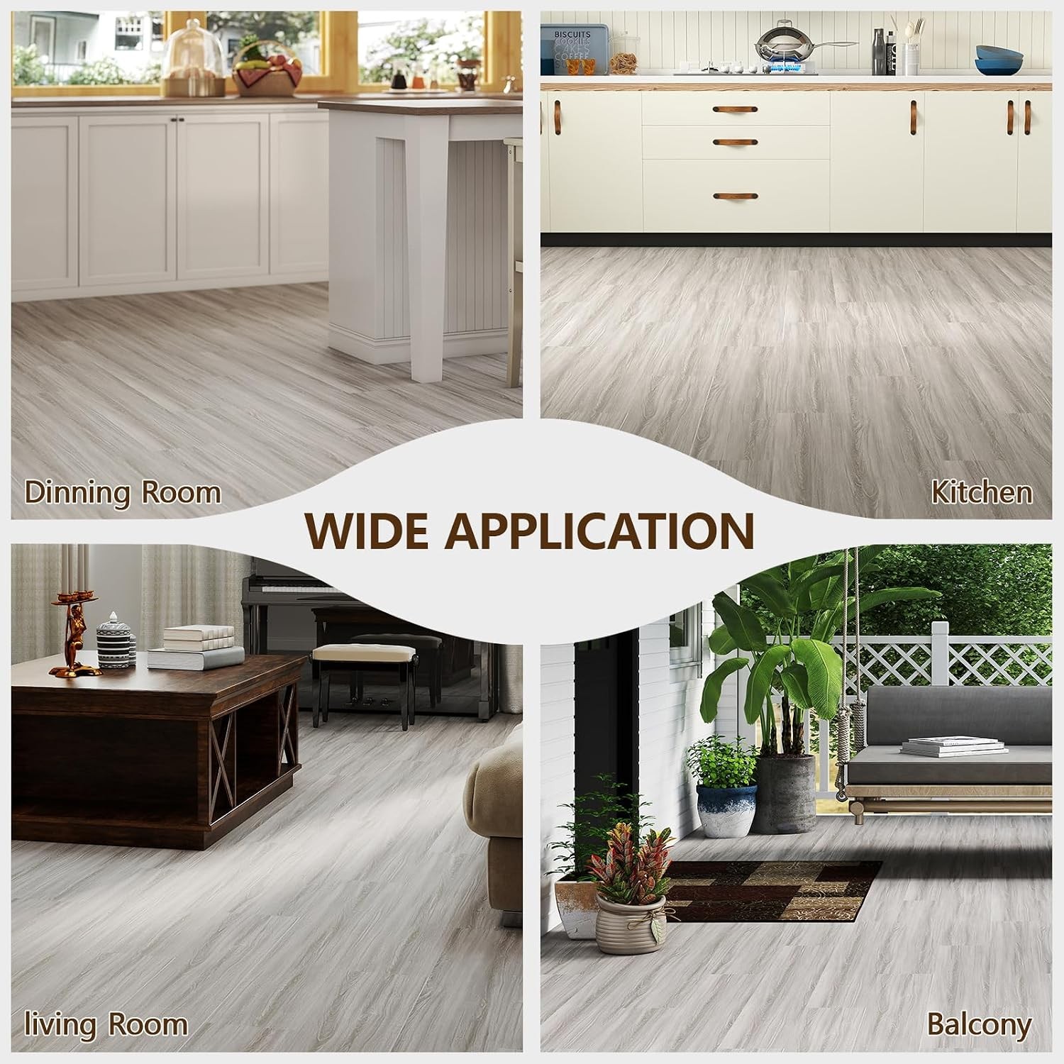 Peel and Stick Vinyl Plank Flooring 36-Pack 54 Sq Ft Maple