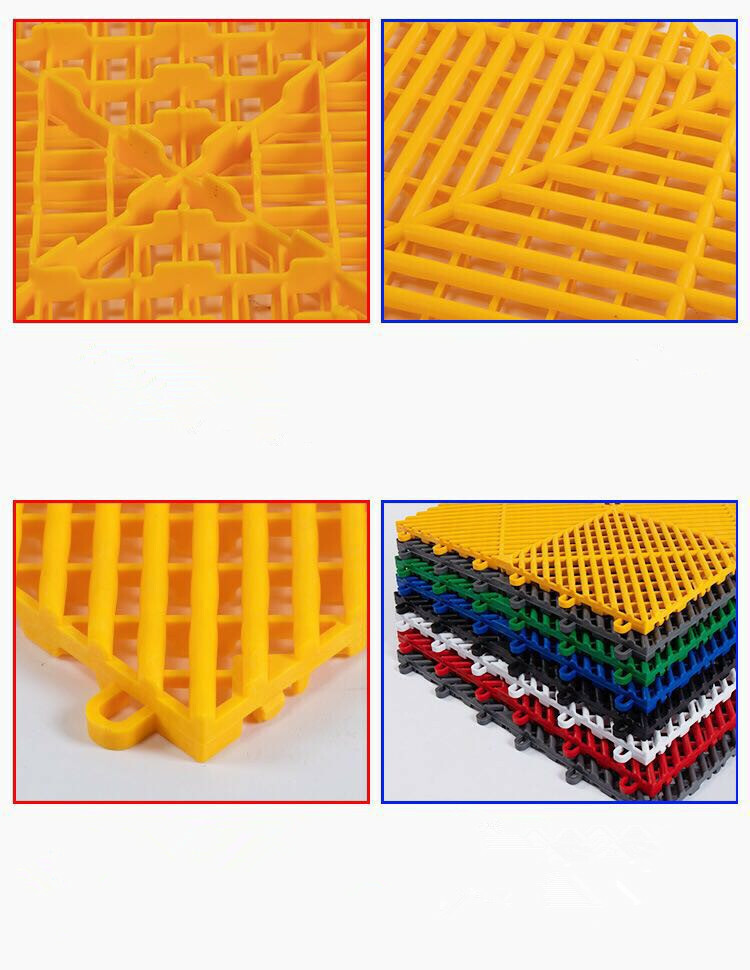 Interlocking Vented Nitro Garage Floor Tiles 16″x16″ | 30 Pack