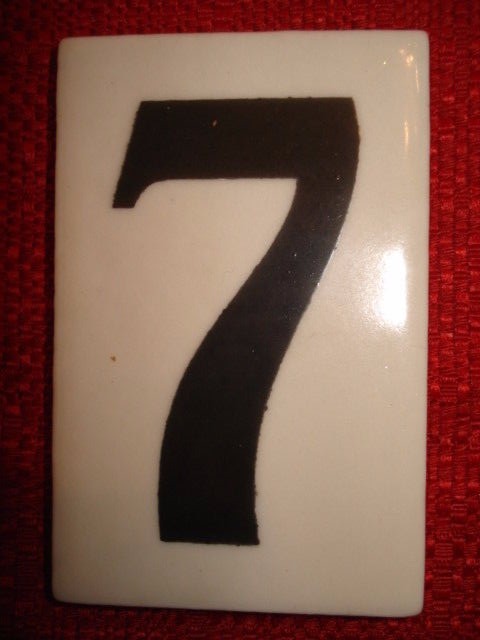 Ceramic Tile Curtis Development & MFG. CO. Address House Number 2 3/16″ x 3.5″