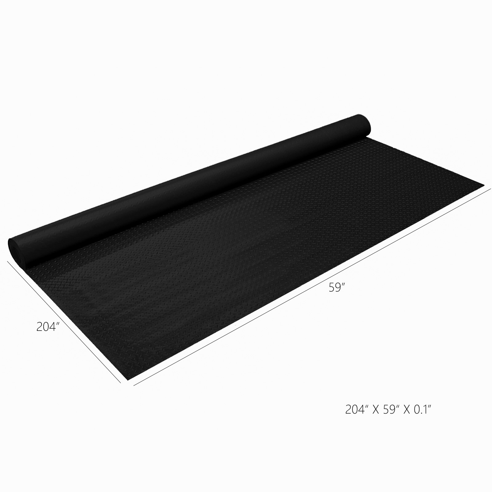 Garage Floor Mat Diamond Plate PVC Vinyl Flooring Rolls Non-Slip 2.5mm Thick