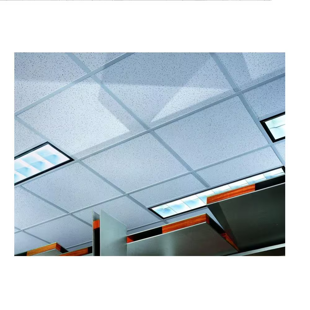 2 Ft. X 4 Ft. Radar White Square Edge Lay-In Ceiling Tile, Case of 8 (64 Sq. Ft)