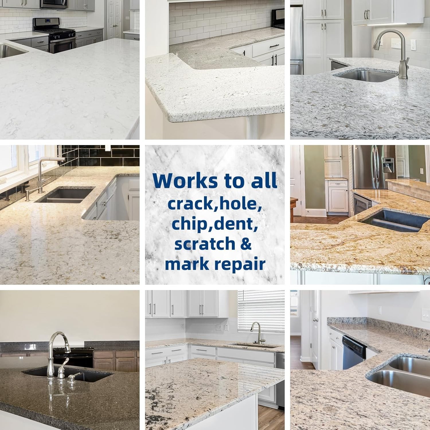 Marble and Granite Repair kit Porcelain Marble Stone and Quartz Countertops R…
