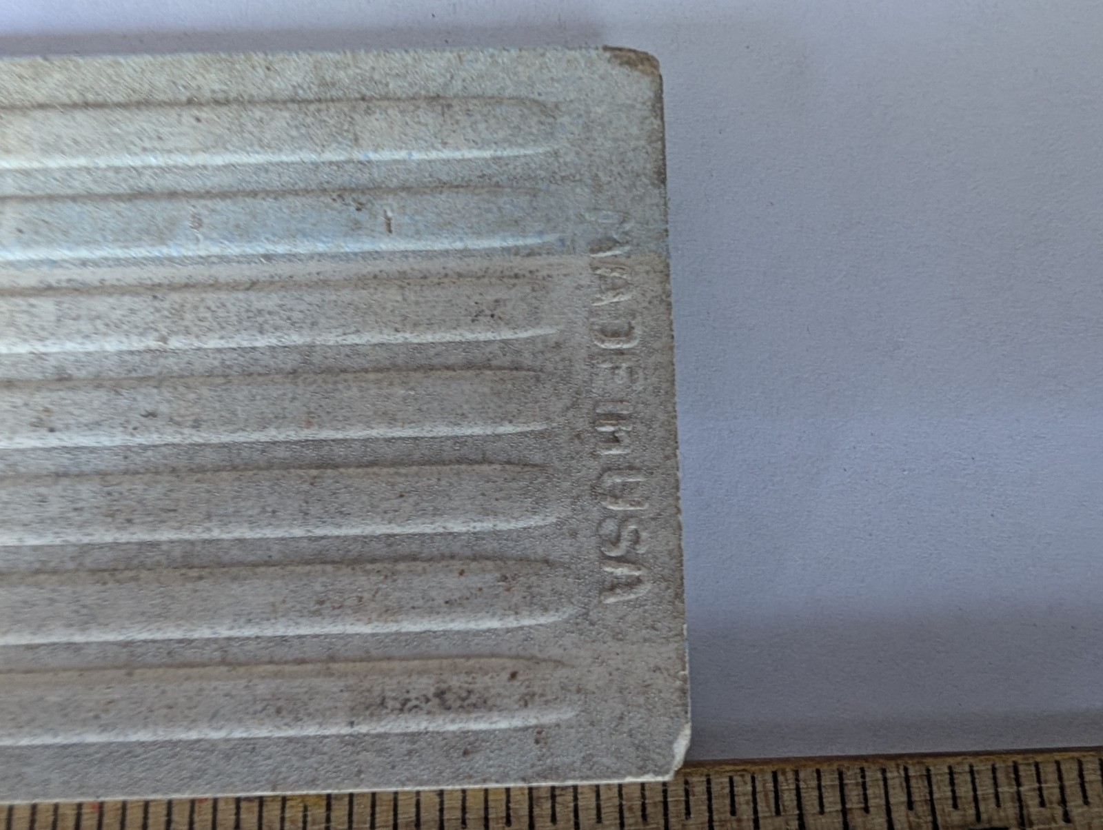 1 pc of American Encaustic Ceramic Tile Bullnose 2×6″ #43 Gentian S4269 S4200