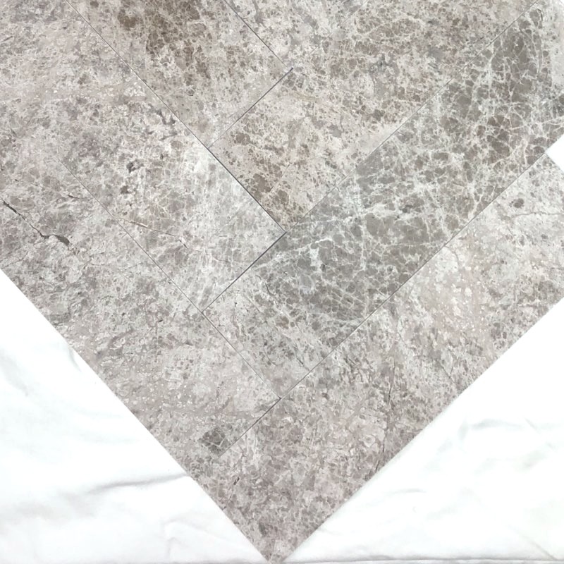 3×12 Silver Galaxy Grey Honed Subway Marble Tile Kitchen Backsplash (PER PIECE)