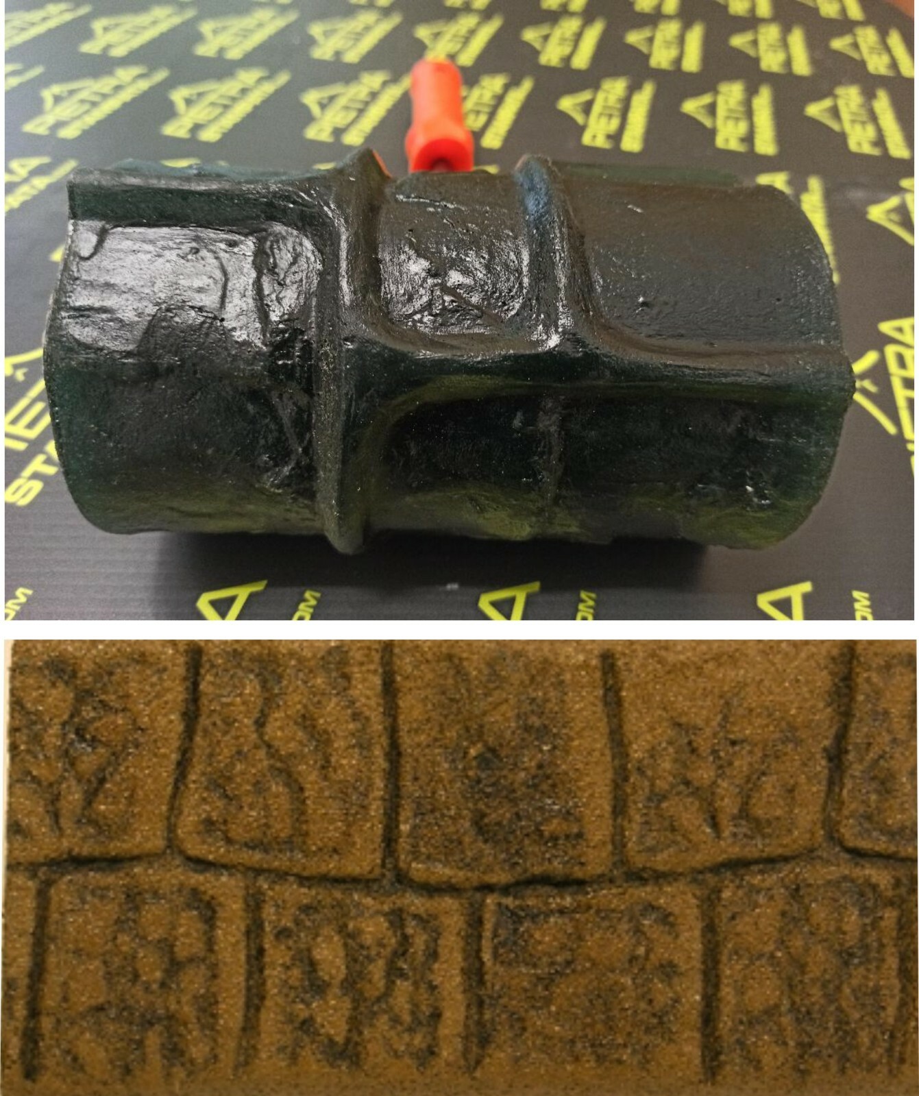 Concrete Cement Textured Roller Stamp Cobblestone