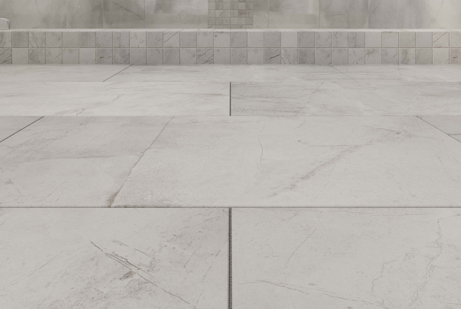 Cruz Bay Studio MKT61166 Pierre – 12″ x 24″ Square Floor and Wall – Light Grey