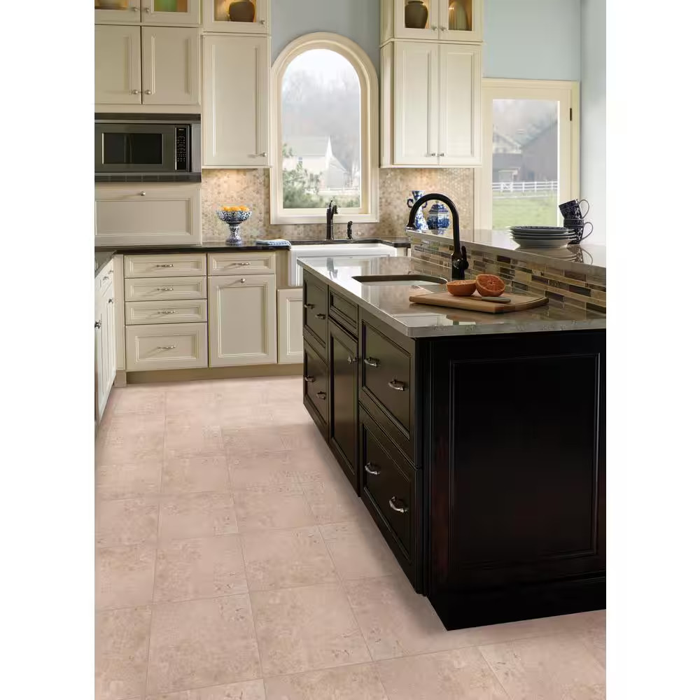 Crema Cappuccino 12 In. X 12 In. Polished Marble Floor and Wall Tile (10 Sq. Ft.