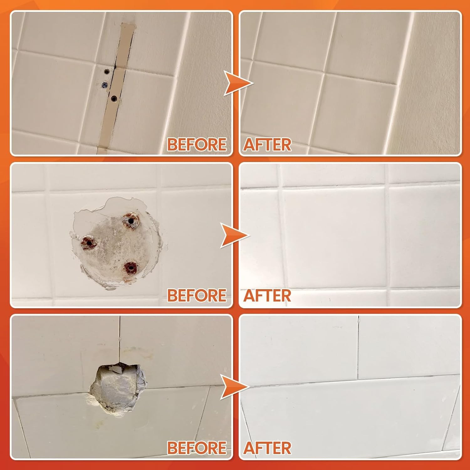 Paintable Waterproof Tile Repair Kit – For Instant Ceramic & Porcelain Fixes
