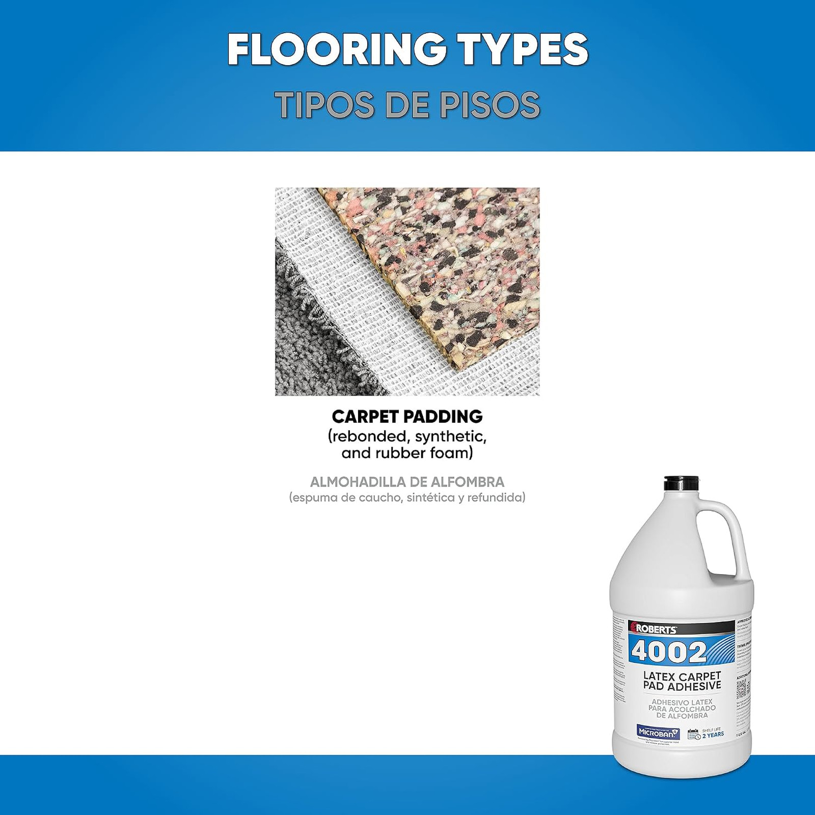 Carpet Pad Adhesive Latex SBR 1 Gal Long-Lasting Bond Indoor Residential
