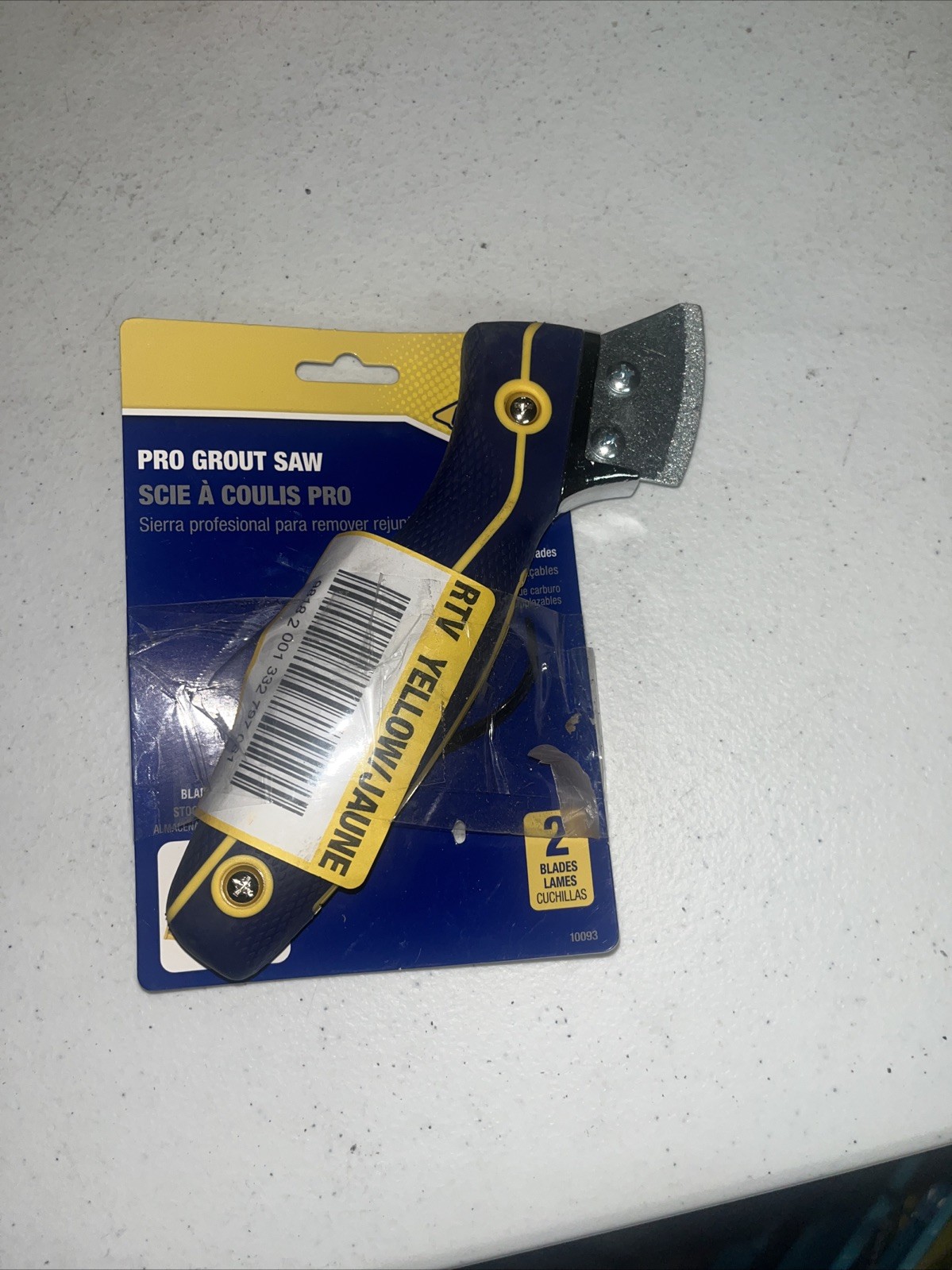 QEP Handheld Pro Grout Saw With Blade Storage and 2 Blades Model #10093