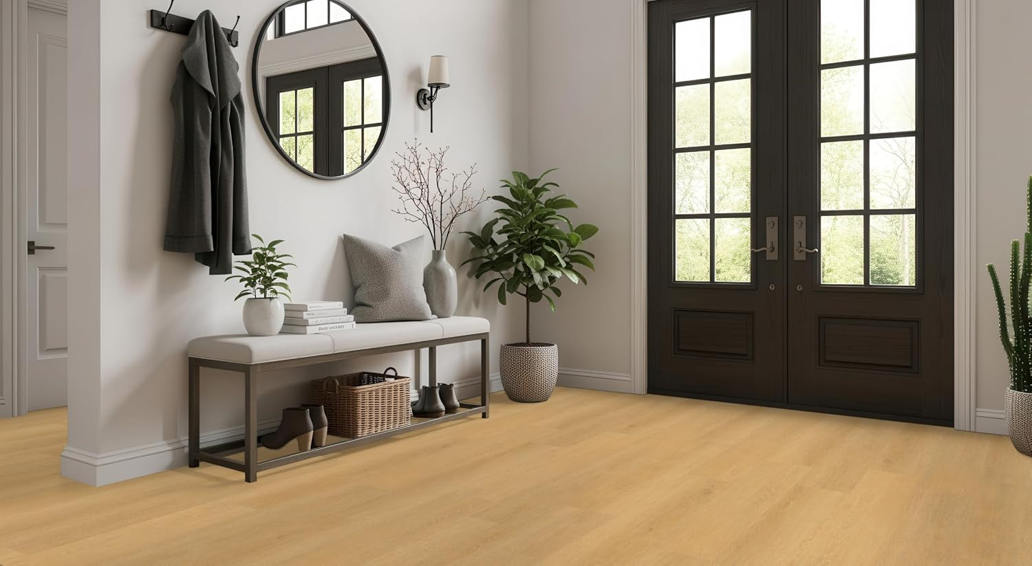 MSI Noble Oak Blonde 9″x48″ Waterproof Hybrid Flooring – 6Mil Durable Design