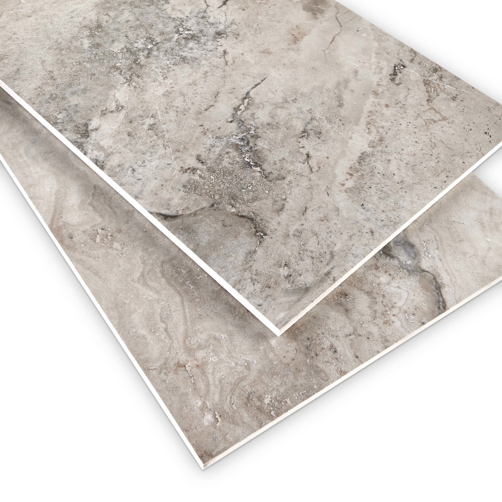Cruz Bay Studio MKT61152 Tufo – 12″ x 24″ Rectangle Floor and – Grey Polished