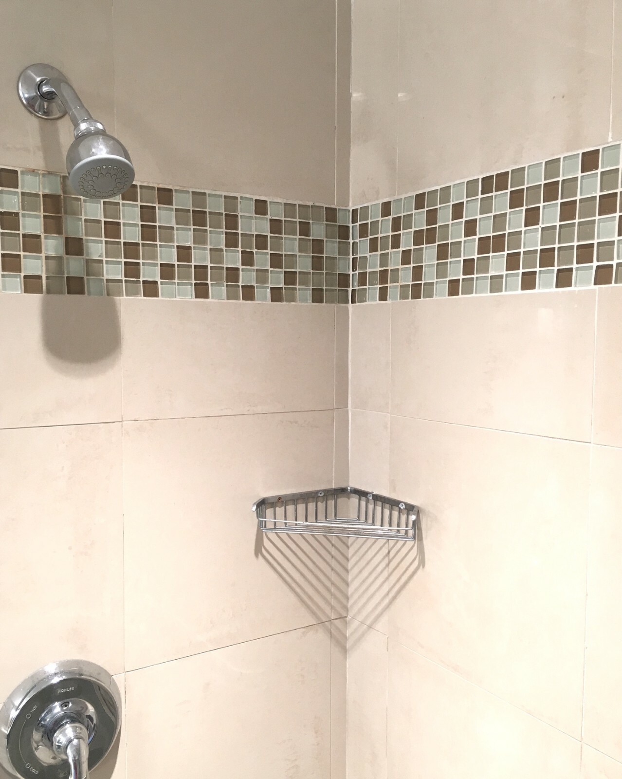 1X1 Palm Beach Blend Glass Mosaic Tile Glossy Backsplash Wall Spa Shower