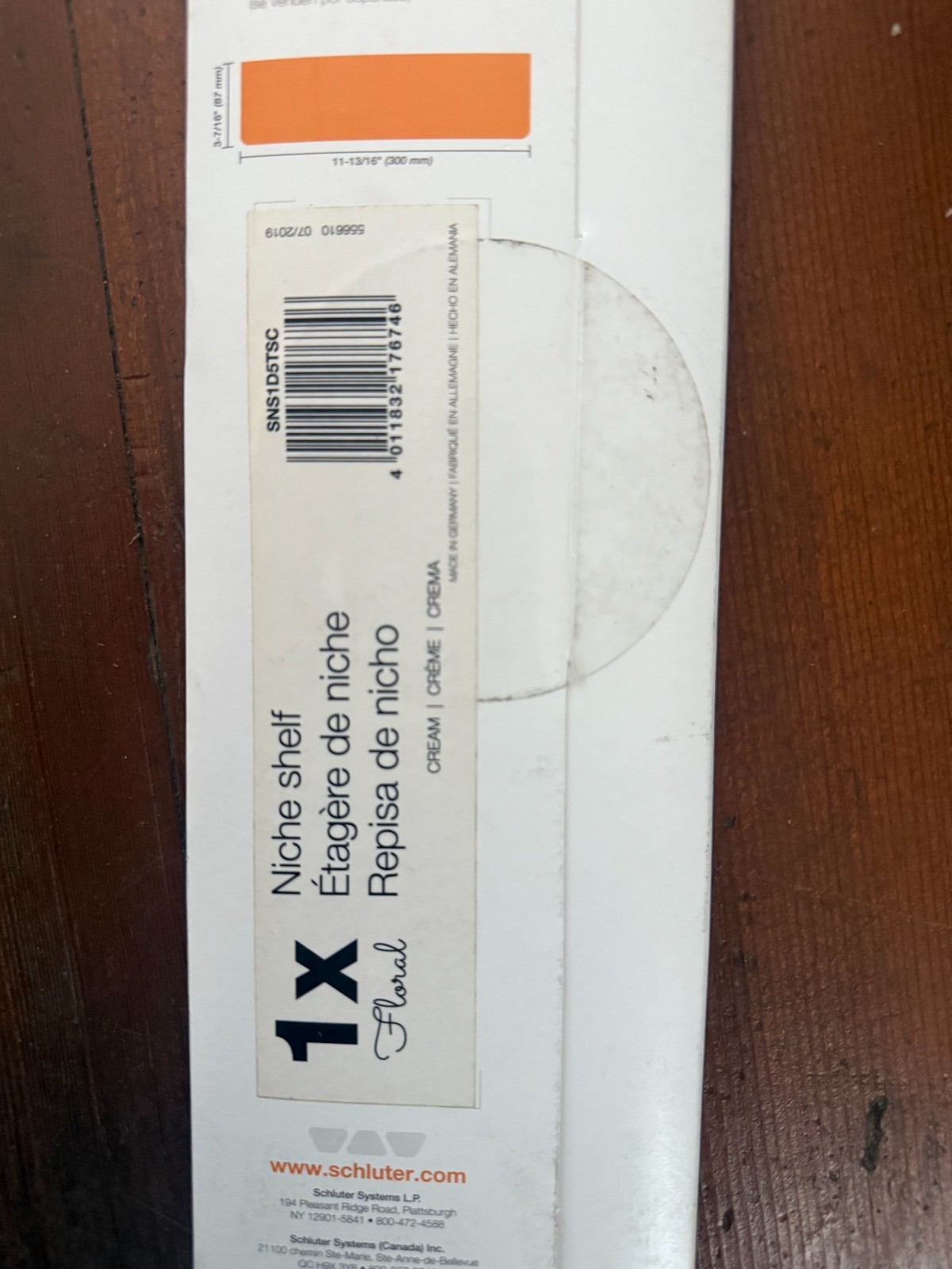 Schluter SHELF-N – Floral Design – Cream – SNS1D5TSC