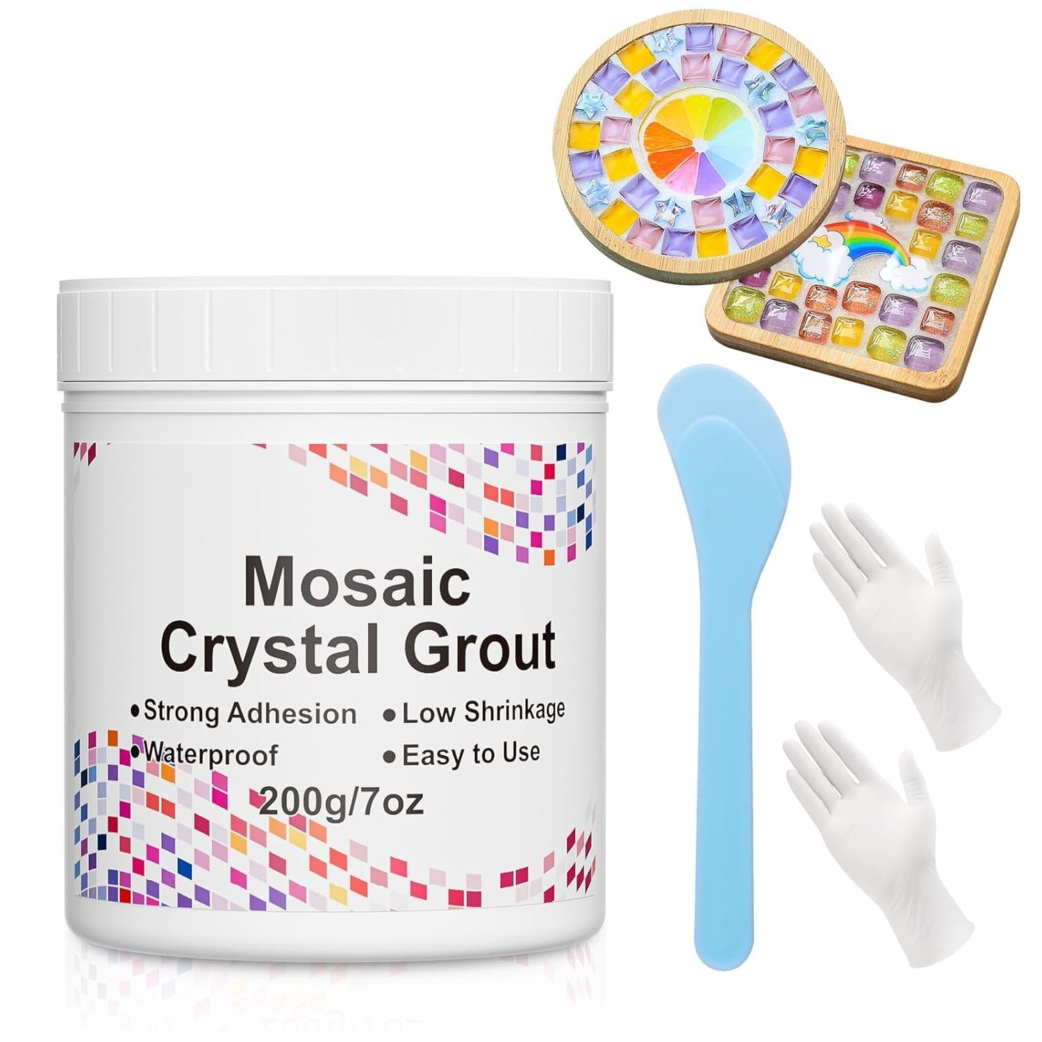 Crystal Mosaic Grout for Crafts Tile Sealing Waterproof 16oz