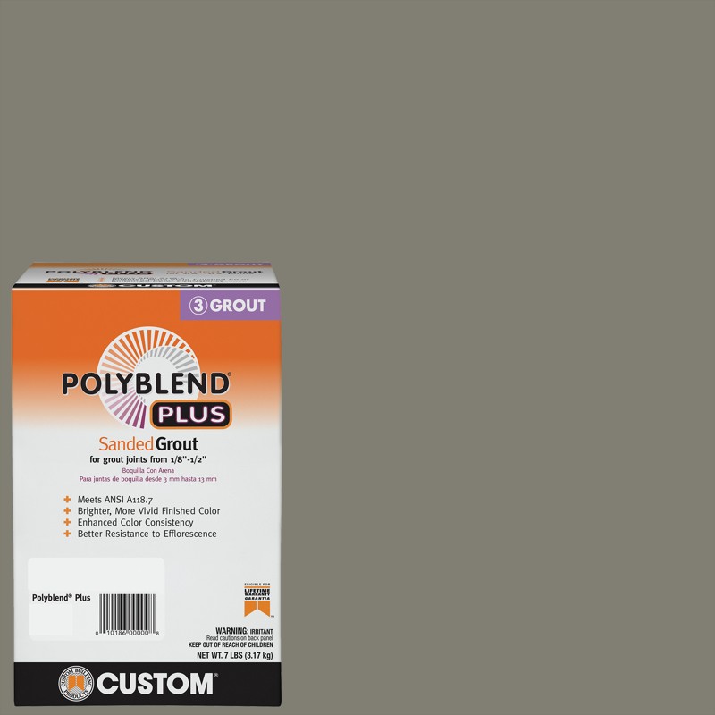Custom Building Products Polyblend Plus 7 lb Natural Gray Sanded Grout