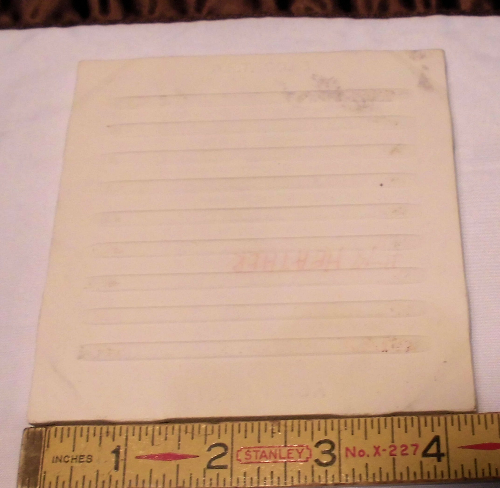 1 pc. Vintage Matte Ceramic Tile *Heather* American Olean Co. 4-1/4″ Pinkest?