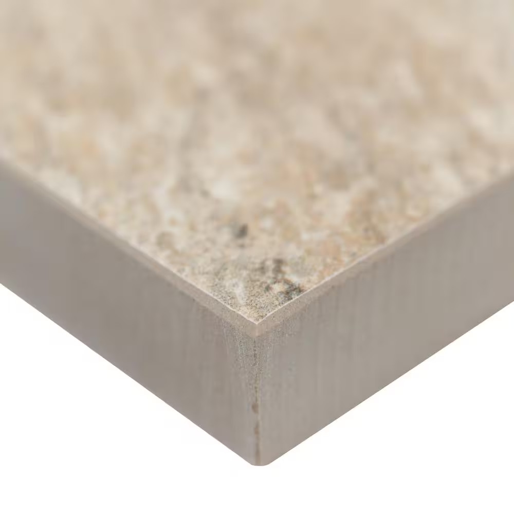 Quartz Beige 2 Cm. X 24 In. X 24 In. Matte Porcelain Stone Look Paver Tile (8 Sq