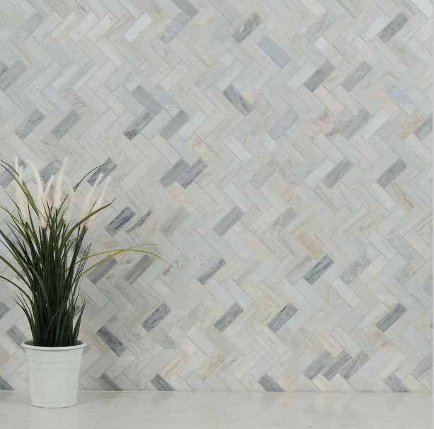 MSI Arabescato Carrara 11.81 in Honed Marble Look Floor and Wall Tile Sheet