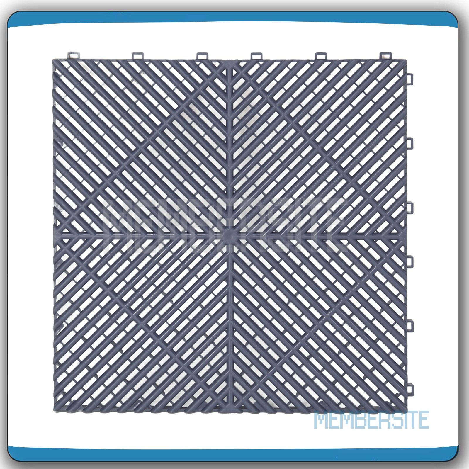25 Packs Interlocking Garage Floor Tiles 15.75” x 15.75” Vented Water Drainage