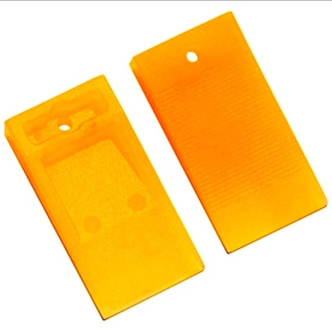 100 WEDGE SPACERS for Tile Marble 1/4″ 6mm ORANGE Plastic 2 Sided shim TAVY 5106
