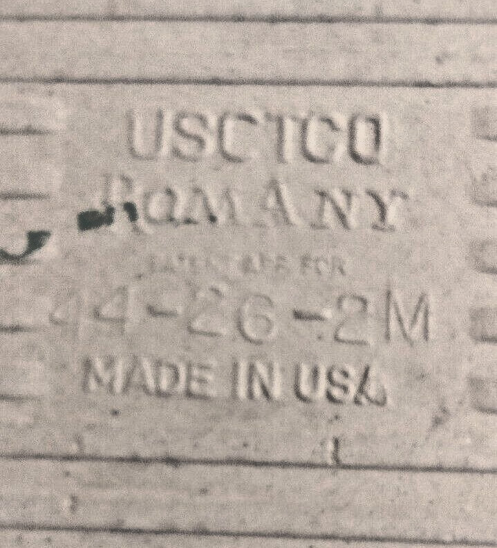 1 USCTCO Romany USA 4-1/4 Wall Tile 1950 Gloss Chocolate Brown Mocha Ceramic Vtg