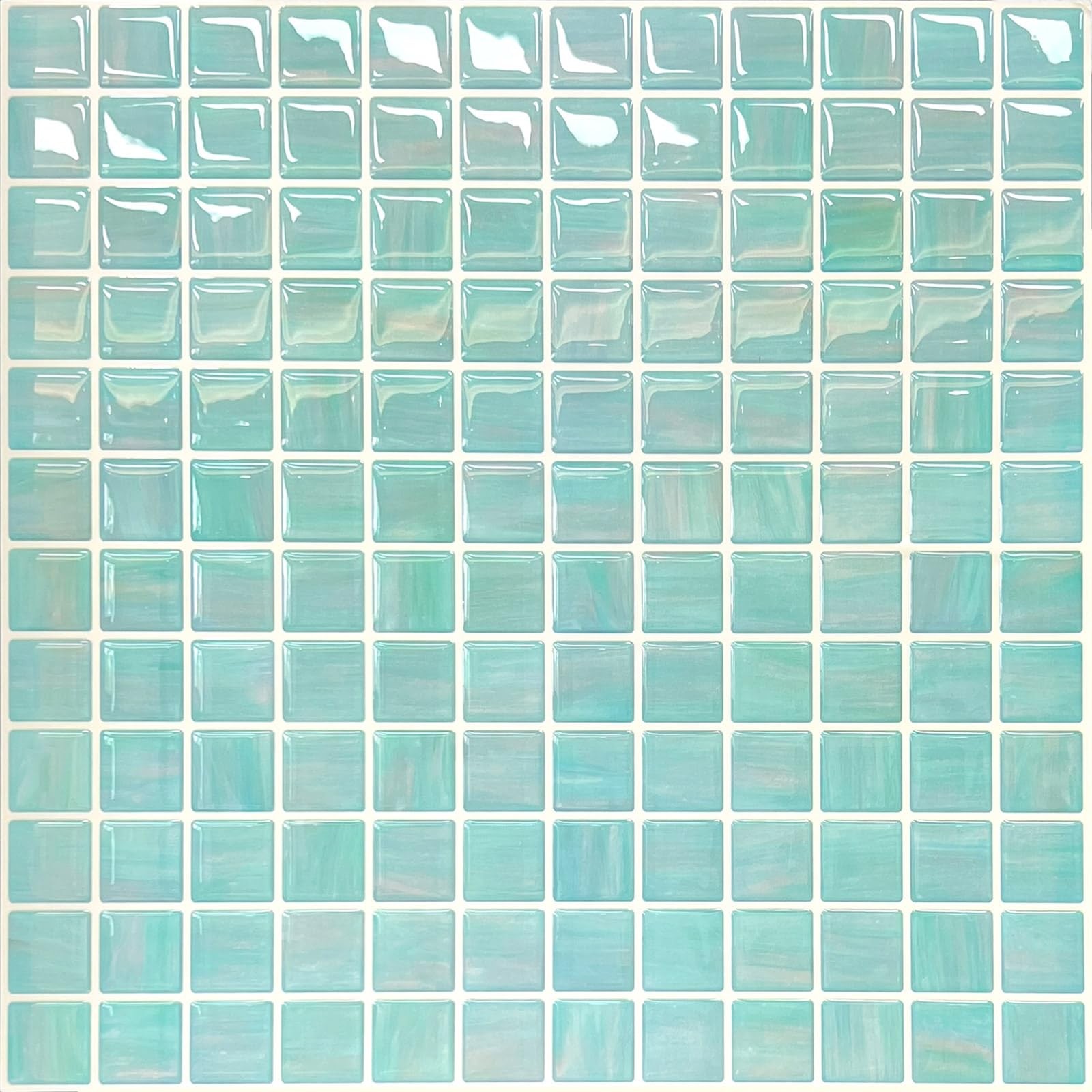 Walanz 5 Pcs Peel and Stick Backsplash,3D Adhesive Wall Tiles-Ocean Jade