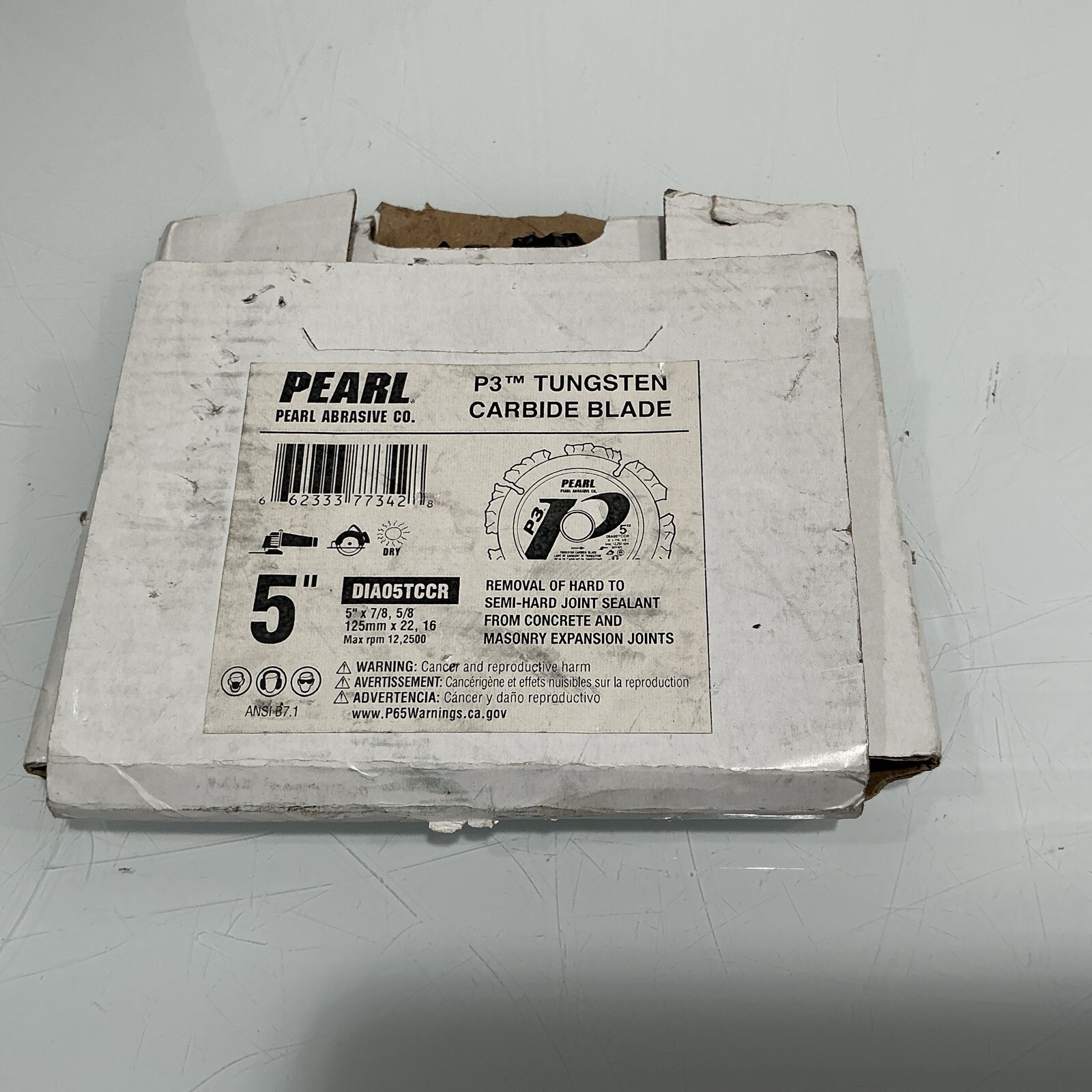 Pearl Abrasive P3 Tungsten Carbide Blade 5″ DIA05TCCR (Qty 2) New-Open Box