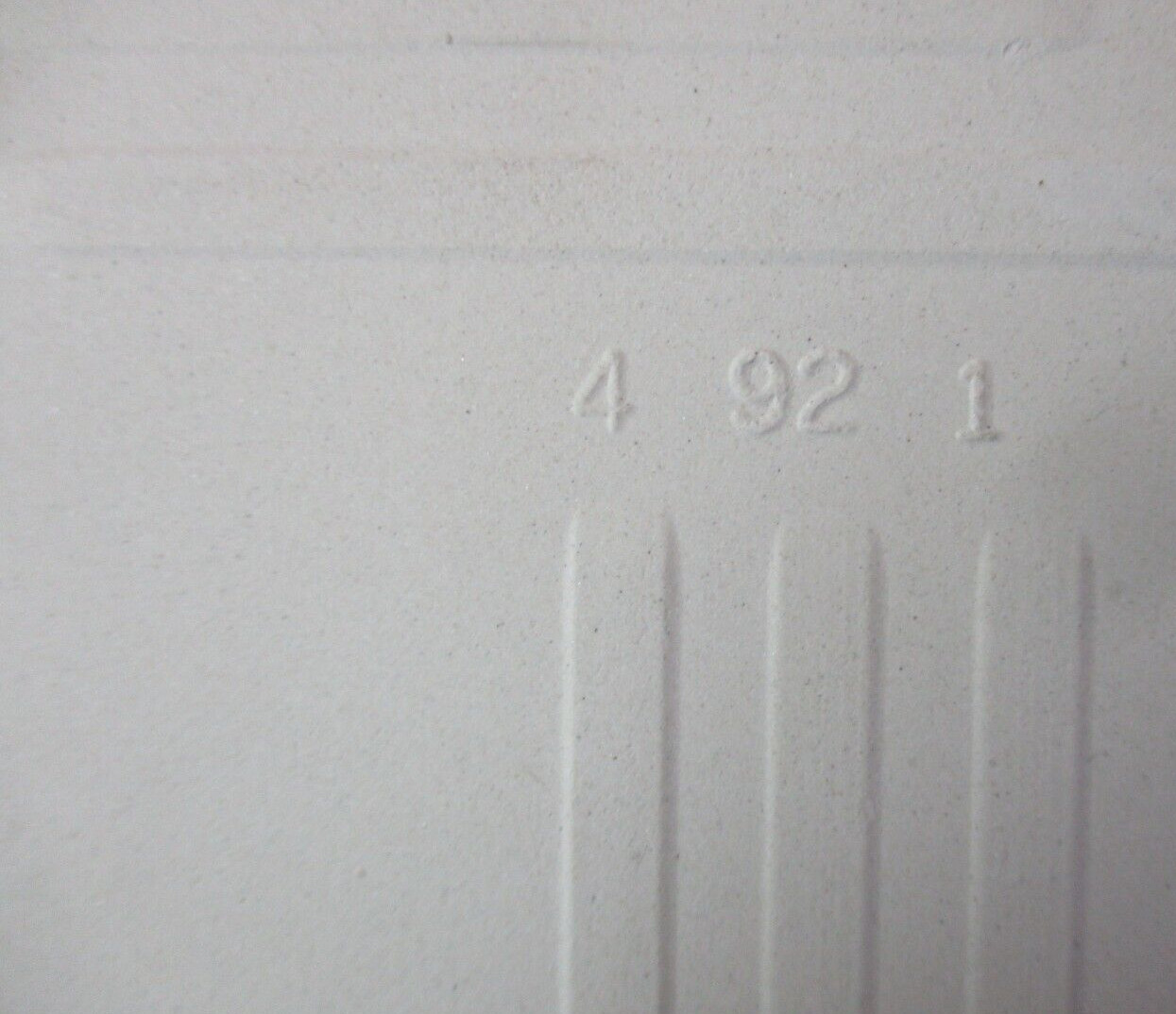 1 Wall Tile US Ceramic USA 4-1/4″ Square Satin Very Pale Eggshell Yellow Vintage